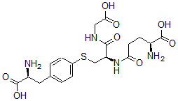 CAS 登录号：109572-69-2， (2S)-2-氨基-5-[[(2R)-3-[4-[(2S)-2-氨基-3-羟基-3-氧代丙基]苯基]硫基-1-(羧甲基氨基)-1-氧代丙烷-2-基]氨基]-5-氧代戊酸
