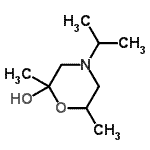 CAS 登录号：109605-05-2， 4-异丙基-2,6-二甲基-2-吗啉醇