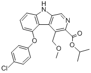 CAS#: 109623-97-4, 5-(4-Chlorophenoxy)-4-(Methoxymethyl)-9H-Pyrido[3,4-b]Indole-3-Carboxylicacid 1-Methylethyl Ester