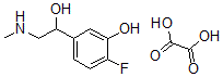 CAS 登录号：109672-73-3， 2-氟-5-(1-羟基-2-甲基氨基乙基)苯酚草酸盐