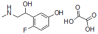 CAS 登录号：109672-75-5， 4-氟-3-(1-羟基-2-甲基氨基乙基)苯酚草酸盐