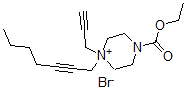 CAS#: 109820-88-4, Ethyl 4-Hept-2-Ynyl-4-Prop-2-Ynylpiperazin-4-Ium-1-Carboxylate Bromide