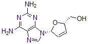 CAS 登录号：109881-25-6， [(2S,5R)-5-(2,6-二氨基嘌呤-9-基)-2,5-二氢呋喃-2-基]甲醇