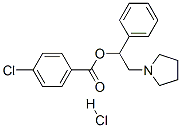 CAS 登录号：109936-63-2， (1-苯基-2-吡咯烷-1-基乙基)4-氯苯甲酸酯盐酸盐