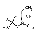 CAS#: 109954-04-3, 5-Ethyl-1,3-Dimethyl-3,5-Pyrazolidinediol