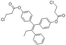 CAS#: 110008-58-7, [4-[1-[4-(3-Chloropropanoyloxy)Phenyl]-2-Phenylbut-1-Enyl]Phenyl] 3-Chloropropanoate