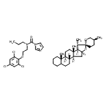 CAS 登录号：11026-01-0， N-丙基-N-[2-(2,4,6-三氯苯氧基)乙基]-1H-咪唑-1-甲酰胺-(25S)-螺甾烷(1:1)