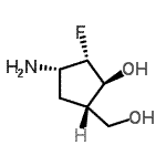 CAS 登录号：110289-08-2， (1S,2S,3S,5S)-3-氨基-2-氟-5-(羟基甲基)环戊醇