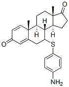 CAS#: 110325-37-6, (7R,8R,9S,10R,13S,14S)-7-(4-Aminophenyl)Sulfanyl-10,13-Dimethyl-7,8,9,11,12,14,15,16-Octahydro-6H-Cyclopenta[a]Phenanthrene-3,17-Dione