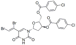 CAS#: 110326-07-3, [(2R,3S,5R)-2-[(4-Chlorobenzoyl)Oxymethyl]-5-[5-(2,2-Dibromoethenyl)-2,4-Dioxopyrimidin-1-Yl]Oxolan-3-Yl] 4-Chlorobenzoate