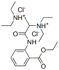 CAS#: 110437-09-7, [3-Diethylazaniumyl-1-[(2-Ethoxycarbonylphenyl)Amino]-1-Oxopropan-2-Yl]-Diethylazanium Dichloride