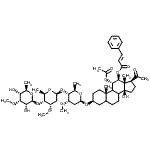 CAS#: 11051-90-4, (3beta,8xi,9xi,11alpha,12beta,14beta)-11-Acetoxy-3-{[6-deoxy-3-O-methyl-beta-D-allopyranosyl-(1->4)-2,6-dideoxy-3-O-methyl-beta-D-ribo-hexopyranosyl-(1->4)-2,6-dideoxy-3-O-methyl-beta-D-ribo-hexopyranosyl]oxy}-14-hydroxy-20-oxopregnan-12-yl (2E)-3-phenylacrylate