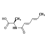 CAS#: 110660-88-3, N-[(2E,4E)-2,4-Hexadienoyl]-D-Alanine