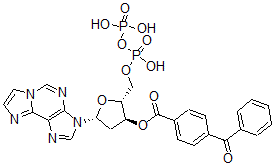 CAS#: 110682-79-6, [(2R,3S,5R)-2-[(Hydroxy-Phosphonooxyphosphoryl)Oxymethyl]-5-Imidazo[2,1-f]Purin-3-Yloxolan-3-Yl] 4-(Benzoyl)Benzoate