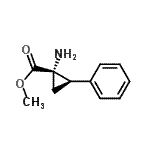 CAS 登录号：110769-86-3， 甲基(1S,2R)-1-氨基-2-苯基环丙烷羧酸酯