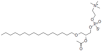 CAS#: 110786-03-3, 2-[[(2R)-2-Acetyloxy-3-Hexadecoxypropoxy]-Oxidophosphinothioyl]Oxyethyl-Trimethylazanium