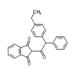 CAS#: 110882-80-9, 2-[2-(4-Ethylphenyl)-2-Phenyl-Acetyl]Indane-1,3-Dione