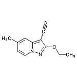 CAS 登录号：110911-78-9， 2-乙氧基-5-甲基吡唑并[1,5-a]吡啶-3-甲腈