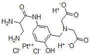 CAS 登录号:110988-41-5, 二氯-(4-羟基-3-(亚甲基亚胺二乙酸)苯基-(2',3'-二氨基丙酰胺))铂(II)