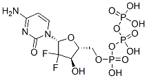 CAS 登录号：110988-86-8， [(2R,3R,5R)-5-(4-氨基-2-氧代嘧啶-1-基)-4,4-二氟-3-羟基四氢呋喃-2-基]甲基(羟基-膦酰氧基磷酰)磷酸氢酯