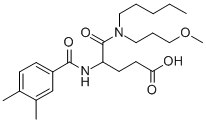 CAS#: 111106-16-2, 4-[(3,4-Dimethylbenzoyl)Amino]-5-(3-Methoxypropyl-Pentylamino)-5-Oxopentanoic Acid