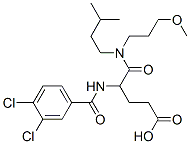 CAS#: 111106-28-6, 4-[(3,4-Dichlorobenzoyl)Amino]-5-(3-Methoxypropyl-(3-Methylbutyl)Amino)-5-Oxopentanoic Acid