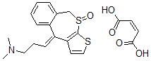 CAS 登录号:11119-54-3, 4-(3-二甲基氨基亚丙基)-4,9-二氢噻吩并(2,3-b)苯并(e)硫杂卓-10-氧化物马来酸盐