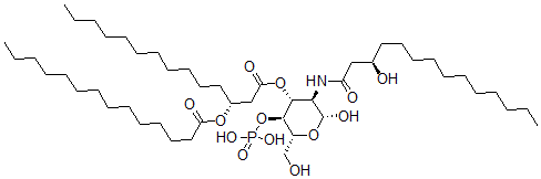 CAS 登录号：111247-04-2， [(3R)-1-[(2R,3R,4R,5S,6R)-2-羟基-6-(羟基甲基)-3-[[(3R)-3-羟基十四烷酰基]氨基]-5-膦酰氧基四氢吡喃-4-基]氧基-1-氧代十四烷-3-基]十四烷酸酯