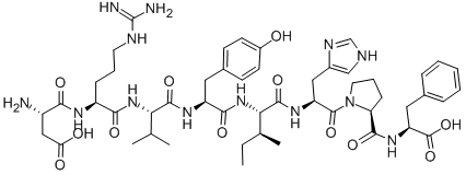 CAS 登录号：11128-99-7， (3S)-3-氨基-4-[[(2S)-5-(二氨基亚甲基氨基)-1-[[(2S)-1-[[(2S)-1-[[(2S,3S)-1-[[(2S)-1-[(2S)-2-[[(2S)-1-羟基-1-氧代-3-苯基丙烷-2-基]氨基甲酰]吡咯烷-1-基]-3-(3H-咪唑-4-基)-1-氧代丙烷-2-基]氨基]-3-甲基-1-氧代戊烷-2-基]氨基]-3-(4-羟基苯基)-1-氧代丙烷-2-基]氨基]-3-甲基-1-氧代丁烷-2-基]氨基]-1-氧代戊烷-2-基]氨基]-4-氧代丁酸