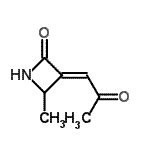 CAS 登录号：111390-89-7， (3E)-4-甲基-3-(2-氧代亚丙基)-2-氮杂环丁酮