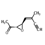 CAS#: 111399-76-9, 1-{(2S,3R)-3-[(1Z)-2-Methyl-1-Buten-3-Yn-1-Yl]-2-Oxiranyl}Ethanone