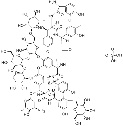 CAS 登录号：11140-99-1， 利托菌素硫酸盐