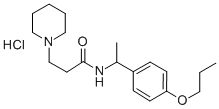 CAS 登录号：111474-14-7， 3-哌啶-1-基-N-[1-(4-丙氧基苯基)乙基]丙酰胺盐酸盐