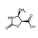 CAS 登录号：111492-07-0， (4S,5S)-4-甲基-2-氧代-1,3-恶唑烷-5-羧酸