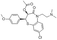 CAS#: 111659-76-8, 3-(Acetyloxy)-8-Chloro-5-[2-(Dimethylamino)Ethyl]-2,3-Dihydro-2-(4-Methoxyphenyl)-1,5-Benzothiazepin-4(5H)-One