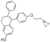 CAS 登录号：111660-18-5， 5-[4-[2-(氮丙啶-1-基)乙氧基]苯基]-6-苯基-7,8-二氢萘-2-醇