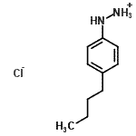 CAS 登录号：111679-54-0， (4-丁基苯基)肼盐酸盐(1:1)