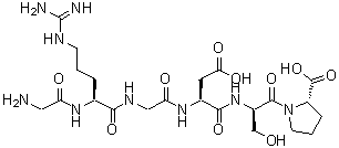 CAS 登录号：111844-24-7， 甘氨酰精氨酰甘氨酰-alpha-天冬氨酰-D-丝氨酰脯氨酸