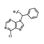 CAS#: 112089-30-2, 6-Chloro-9-(1-Phenylethyl)-9H-Purine