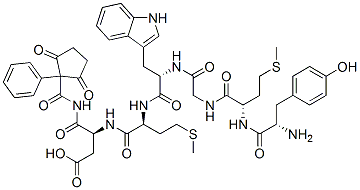 CAS 登录号：112118-16-8， 丁二酰-酪氨酰-蛋氨酰-甘氨酰-色氨酰-蛋氨酰-天冬氨酰-苯乙酰胺