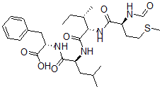 CAS#: 112275-27-1, (2S)-2-[[(2S)-2-[[(2S,3S)-2-[[(2S)-2-Formamido-4-Methylsulfanylbutanoyl]Amino]-3-Methylpentanoyl]Amino]-4-Methylpentanoyl]Amino]-3-Phenylpropanoic Acid