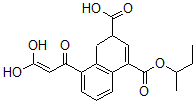 CAS 登录号：112365-93-2， 4-丁烷-2-基氧羰基-8-(3,3-二羟基丙-2-烯酰基)-1,2-二氢萘-2-羧酸