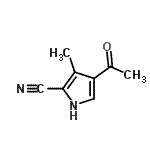 CAS#: 112381-10-9, 4-Acetyl-3-Methyl-1H-Pyrrole-2-Carbonitrile