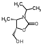 CAS 登录号：112395-65-0， (4S,5S)-5-(羟基甲基)-3-异丙基-4-甲基-1,3-恶唑烷-2-酮
