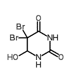 CAS 登录号：1124-83-0， 5,5-二溴-6-羟基二氢-2,4(1H,3H)-嘧啶二酮