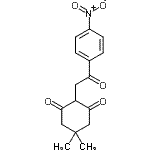 CAS 登录号：112404-29-2， 5,5-二甲基-2-[2-(4-硝基苯基)-2-氧代乙基]-1,3-环己烷二酮