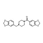 CAS#: 112632-96-9, 1,3-Benzodioxol-5-Yl[4-(1,3-Benzodioxol-5-Ylmethyl)-1-Piperazinyl]Methanone