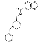 CAS#: 112885-38-8, N-[(4-Benzyl-2-Morpholinyl)Methyl]-1,3-Benzodioxole-5-Carboxamide