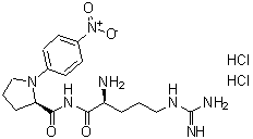 CAS 登录号：112898-06-3， L-精氨酰-N-(4-硝基苯基)-D-脯氨酰胺二盐酸盐