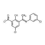 CAS#: 112932-74-8, 4-Chloro-2-[(1E)-N-(3-Chlorophenyl)Ethanimidoyl]-6-Nitrophenol